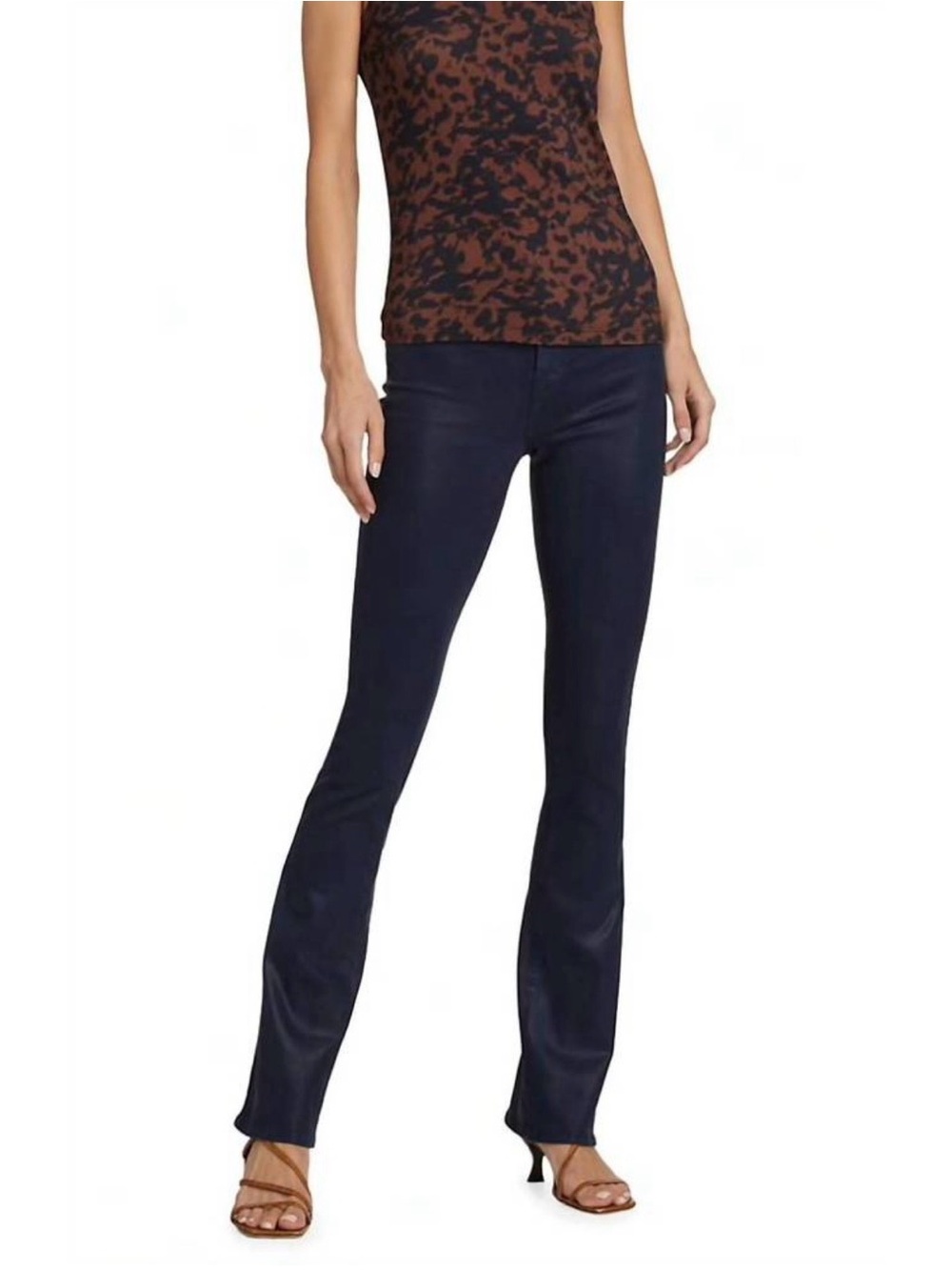 L'AGENCE Selma bootcut high rise coated jeans NWT